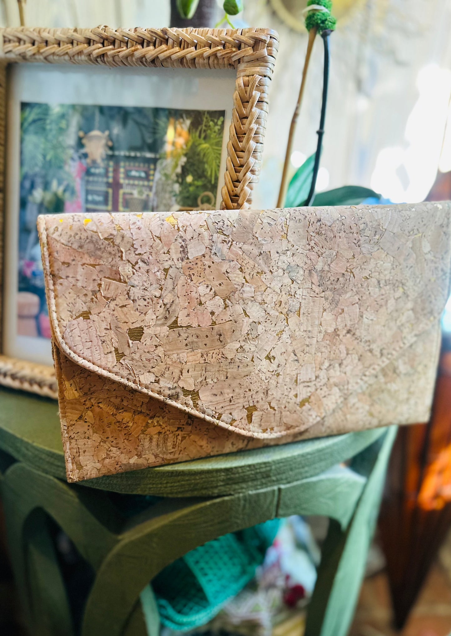Bags & Totes - Cork Envelope Clutch - The Kemble Shop