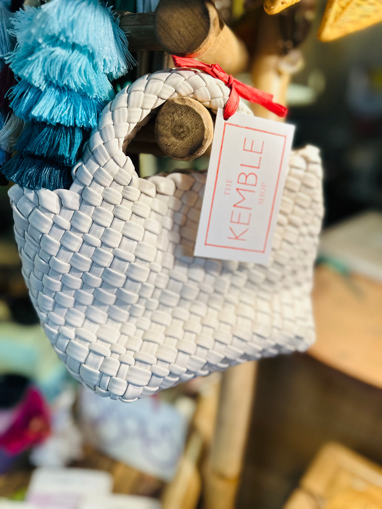 Bags & Totes - Woven Mini Tote w/Strap & Insert - The Kemble Shop