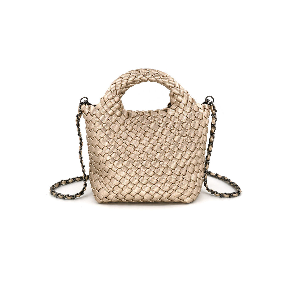 Bags & Totes - Woven Mini Tote w/Strap & Insert - The Kemble Shop