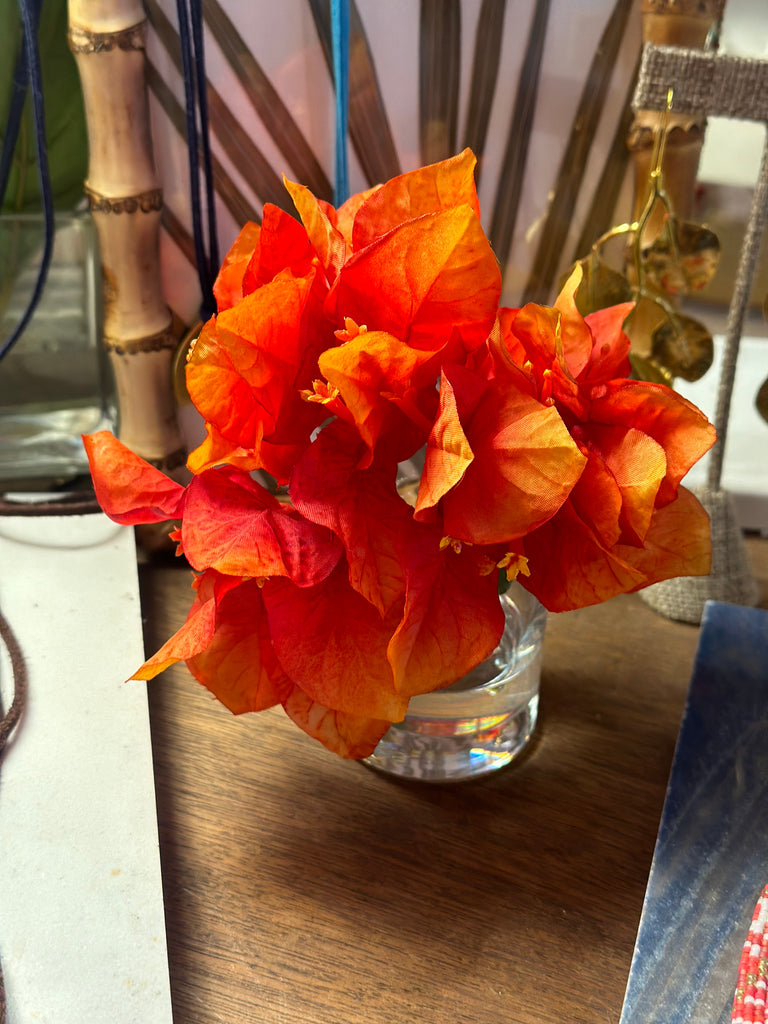Floral - Mini Bougainvillea Bloom - Red, Pink & Orange - The Kemble Shop