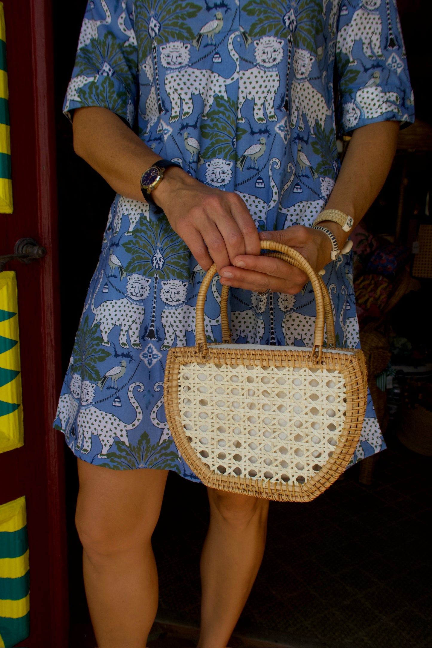 Monterey Dress | Blue Cheetah - Dizzy Lizzie - The Kemble Shop