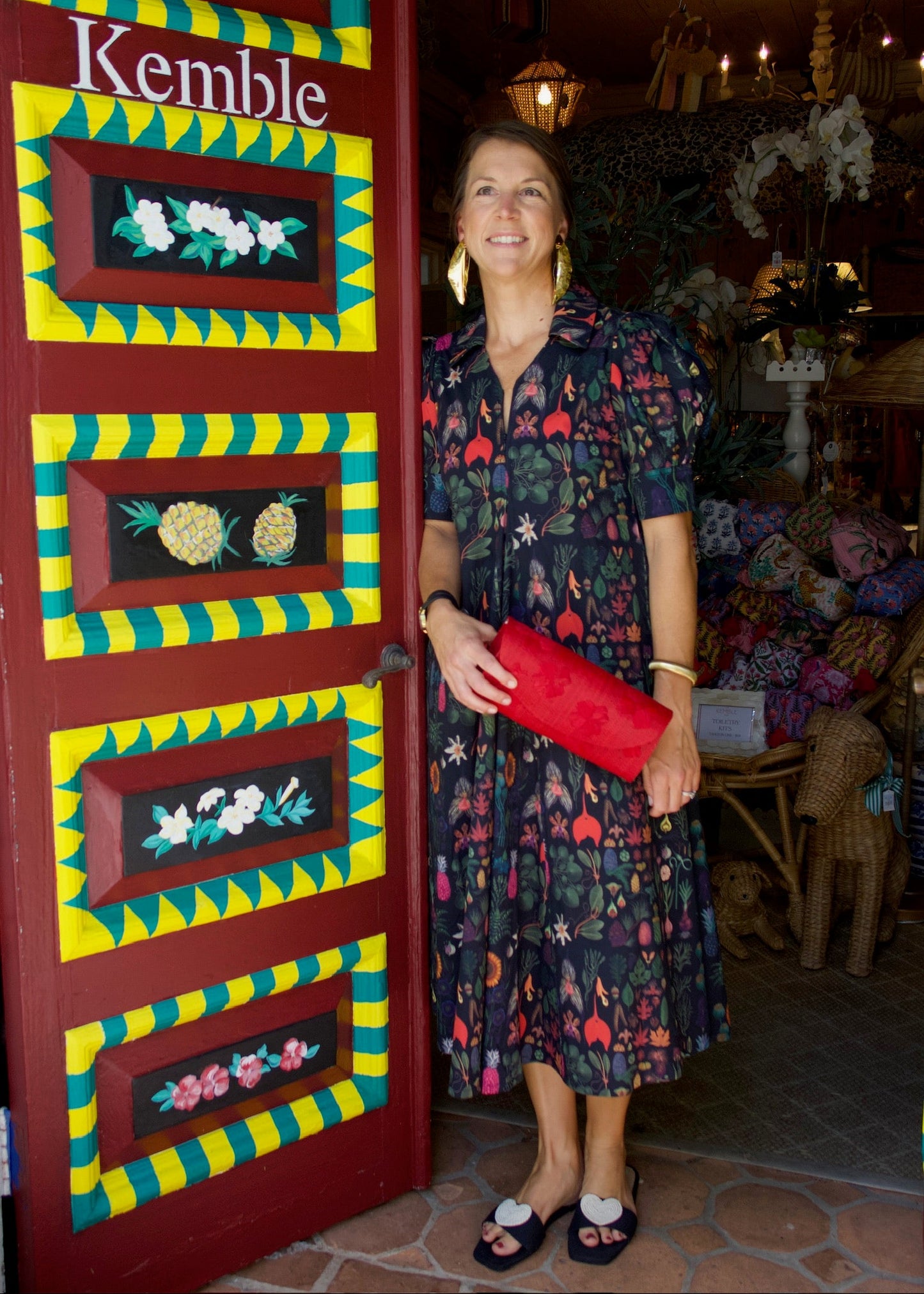 Montauk Dress | Black Grand Botanical | Dizzy Lizzie - The Kemble Shop