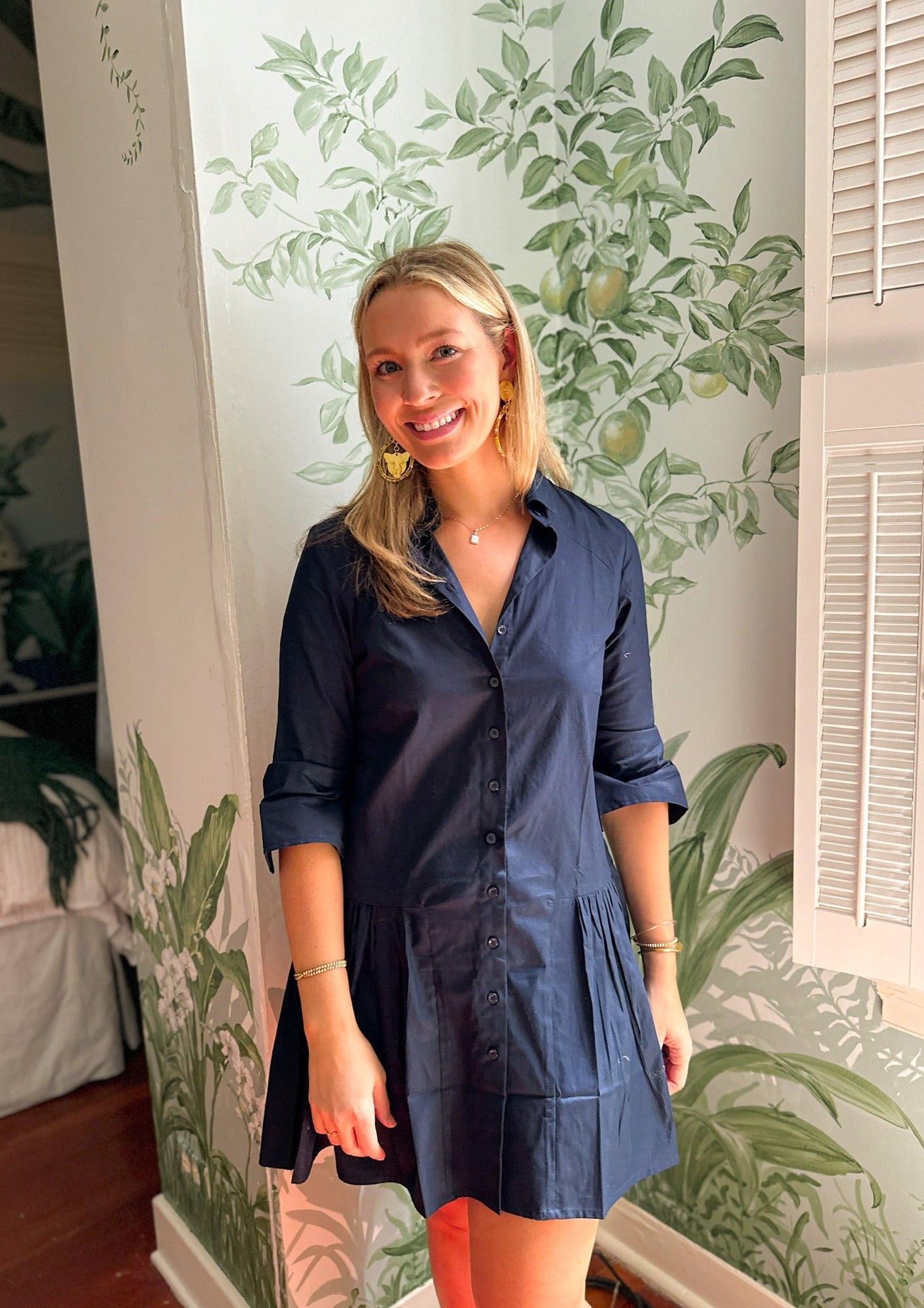 Kirsten- Navy Dress - The Kemble Shop