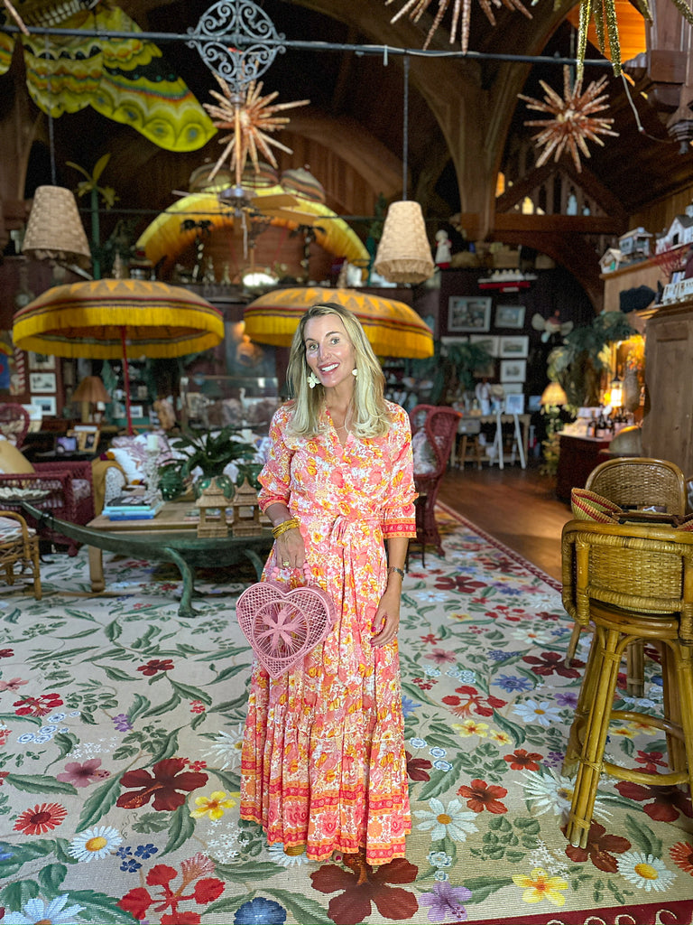 Tangerine Everleigh Dress Long - Walker & Wade - The Kemble Shop