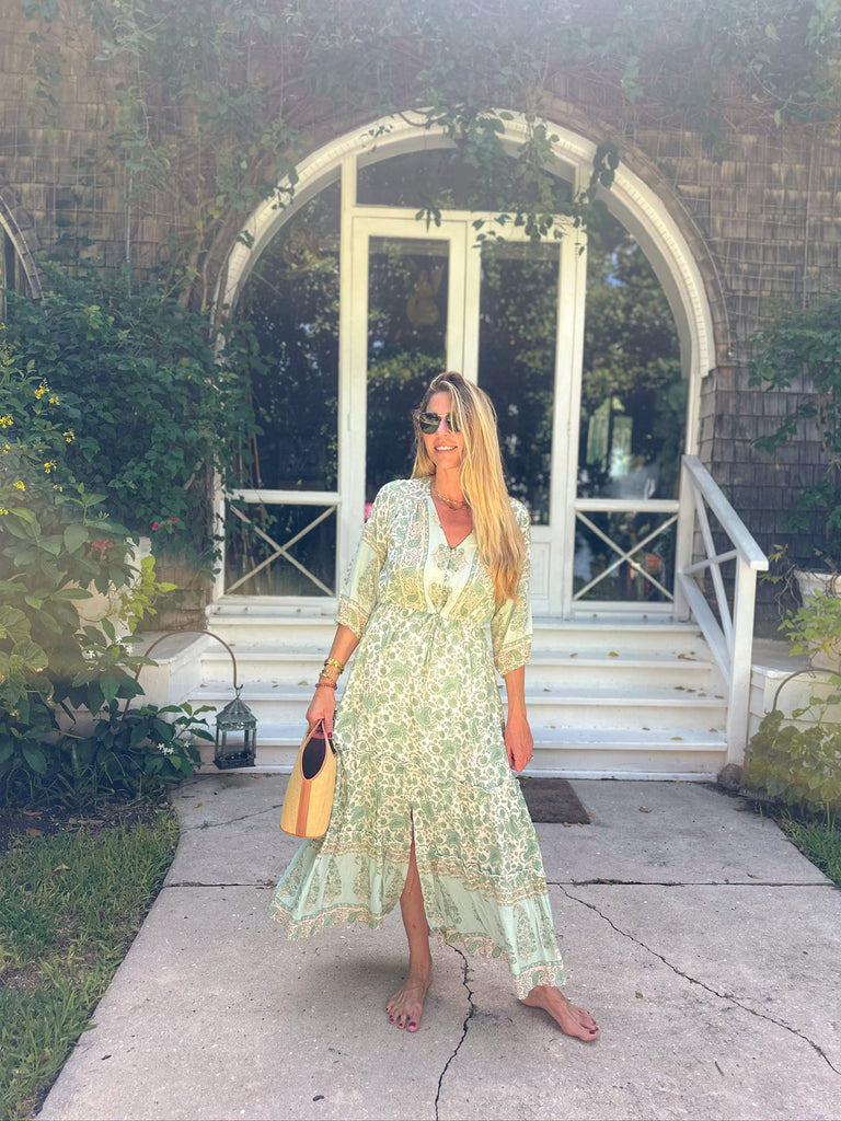 Walker & Wade - Carrie Dress in Spearmint - The Kemble Shop
