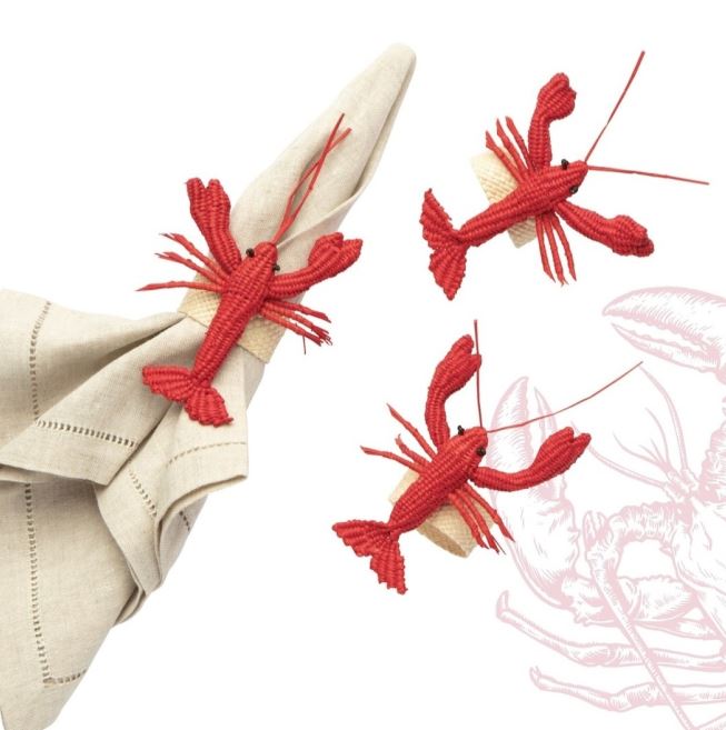 Iraca Palm Lobster Napkin Holders (6 per bundle) - The Kemble Shop