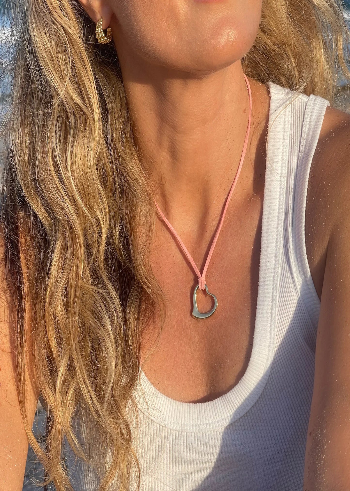 Idalia Heart Leather Necklace - The Kemble Shop