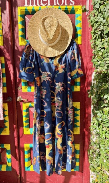 Montauk Dress | Navy Dragon | Dizzy Lizzie - The Kemble Shop