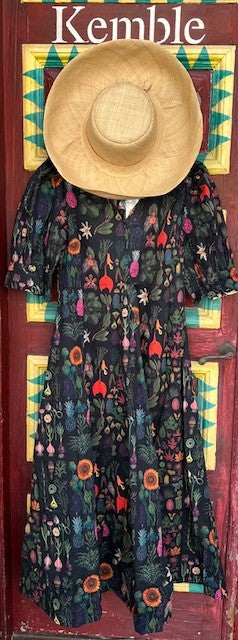 Montauk Dress | Black Grand Botanical | Dizzy Lizzie - The Kemble Shop