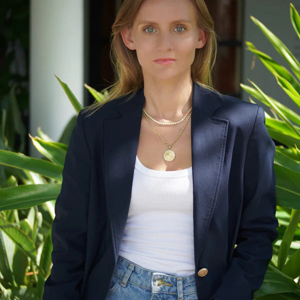 Idalia | Blake Tennis Necklace | Gold - The Kemble Shop