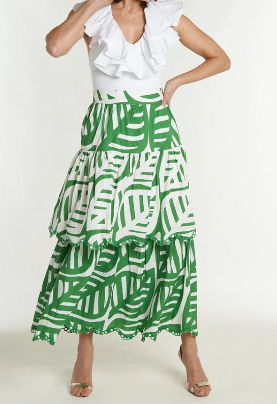 Shelley Skirt in Windsong Kelly Green - CK Bradley - The Kemble Shop