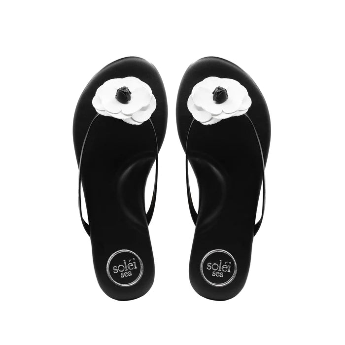 Solei Sea Flip Flops · Valentina Black & White - The Kemble Shop