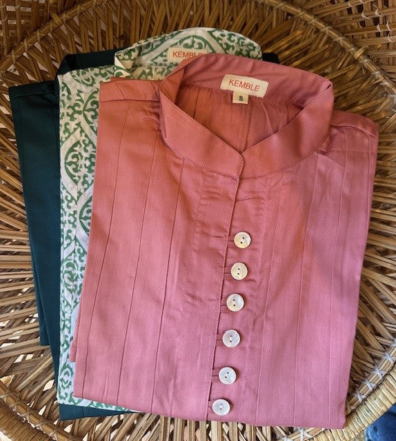 Palm Beach Classic Tunic - Solid Coral - The Kemble Shop