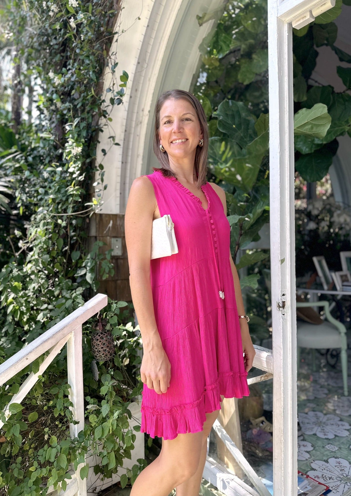 Kaia Dress Short / Hot Pink - Walker & Wade - The Kemble Shop