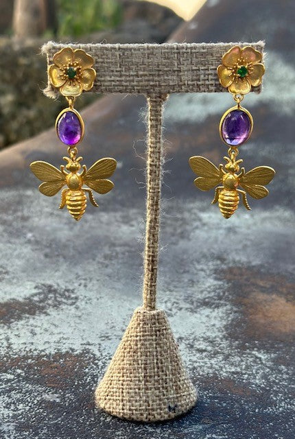 Vanessa Heaney Gold Bee Drops - The Kemble Shop