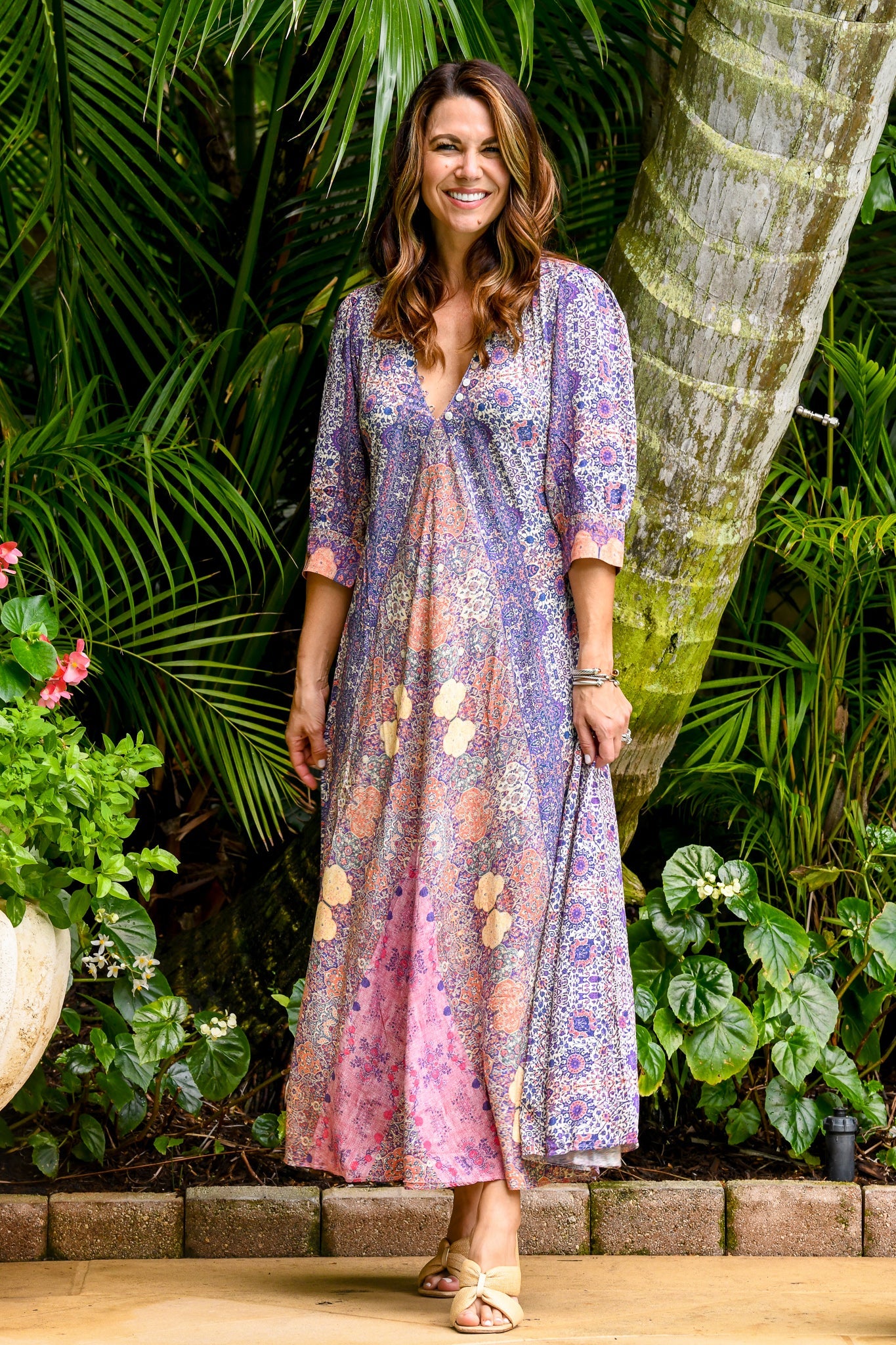 Walker & Wade | Daphne Dress | Stained Glass Plum - The Kemble Shop