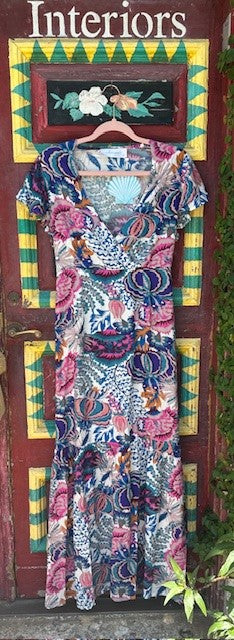 Walker & Wade | Serena Dress | Fuchsia Multi - The Kemble Shop