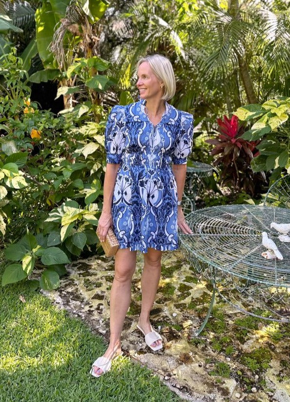 Alice Dress / Como Blue / Beyond by Vera - The Kemble Shop