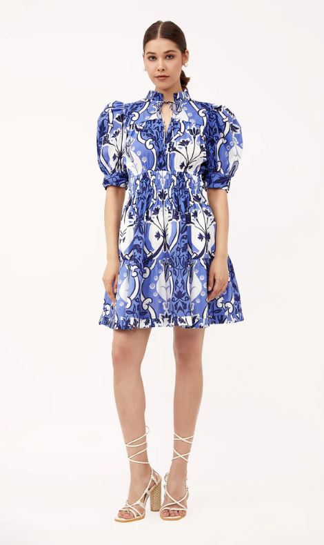 Alice Dress / Como Blue / Beyond by Vera - The Kemble Shop