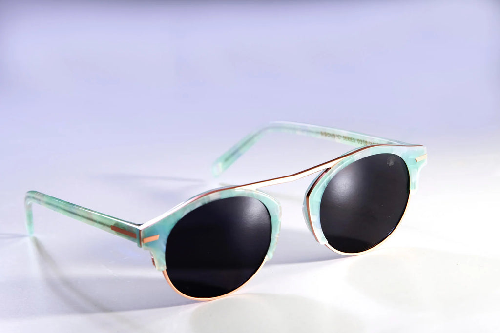 Bisous - Limited Edition Turquoise Sunglasses - The Kemble Shop