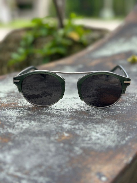 Bisous Sunglasses | Polished Msitu Green - The Kemble Shop