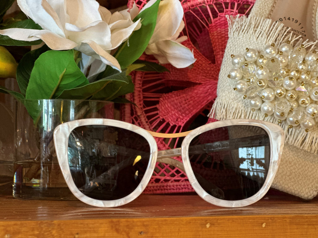 Bisous Mother of Pearl Hannah Sunglasses - The Kemble Shop