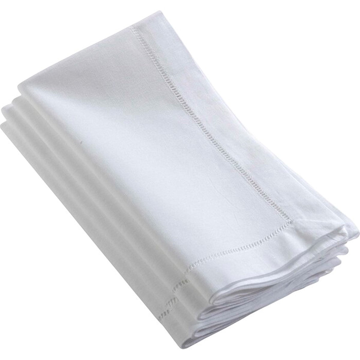 White Linen Blend Napkins (4) - The Kemble Shop