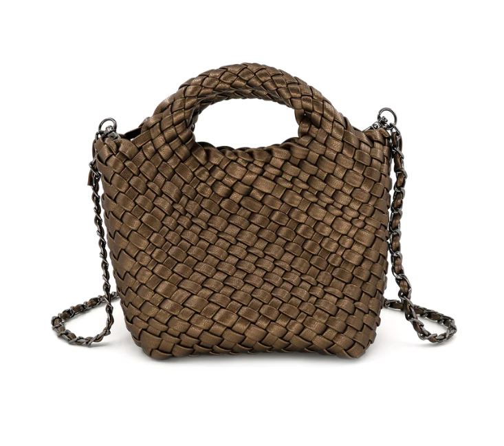 Bags & Totes - Woven Mini Tote w/Strap & Insert - The Kemble Shop