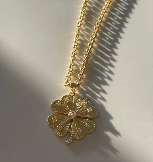 Lucky Clover Medallion Necklace - The Kemble Shop