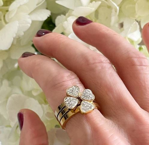 Clover Ring (Size 7)- Idalia - The Kemble Shop