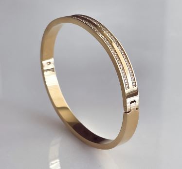 Idalia - Wide Pave Bangle Cuff - The Kemble Shop