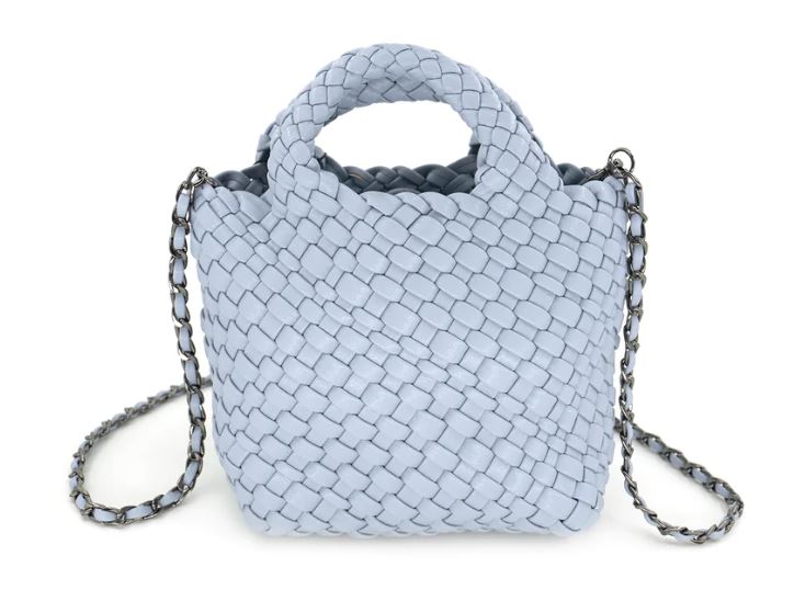 Bags & Totes - Woven Mini Tote w/Strap & Insert - The Kemble Shop