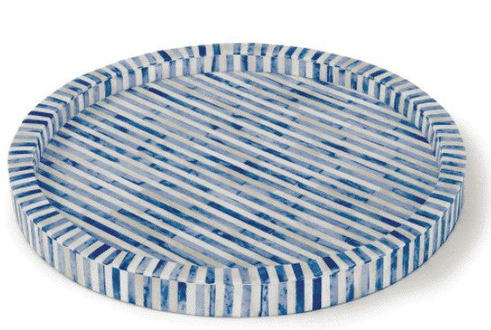 Tray - Natural Bone Inlay 16" - The Kemble Shop
