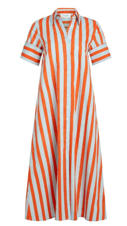 Livro | Gibbons Dress | Orange Stripe - The Kemble Shop