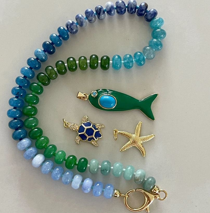 Idalia - Endless Summer Coastal Cluster - Green Fish - The Kemble Shop