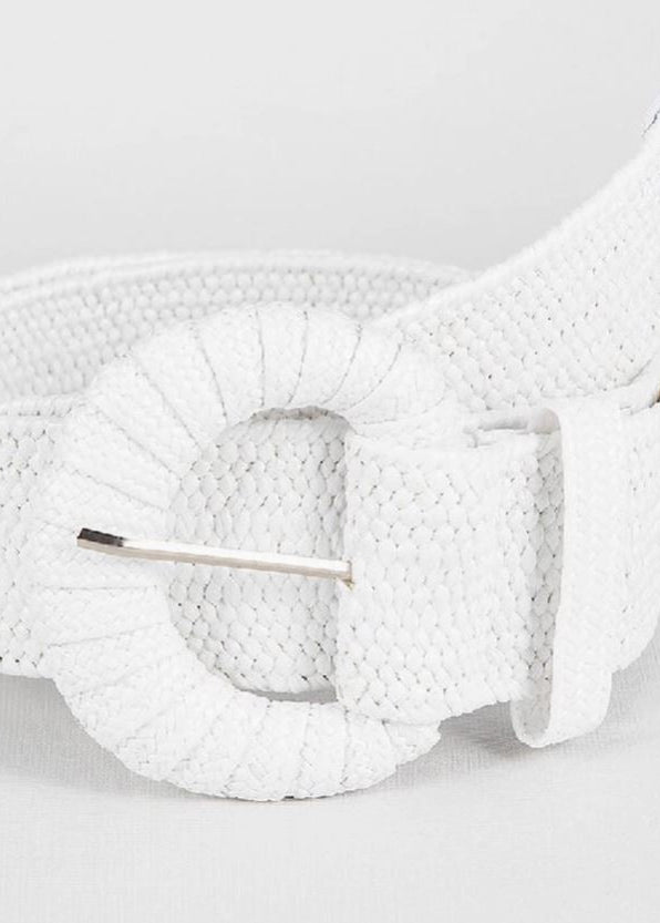White Woven Belt - The Kemble Shop