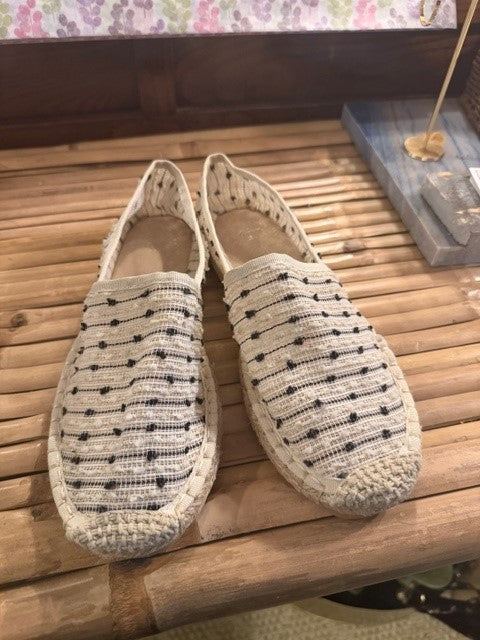 Soulful Days - Dark Sea Espadrille Pebble Shoe - The Kemble Shop