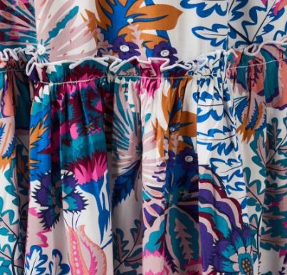 Serena Dress in Fuchsia Multi - Walker & Wade