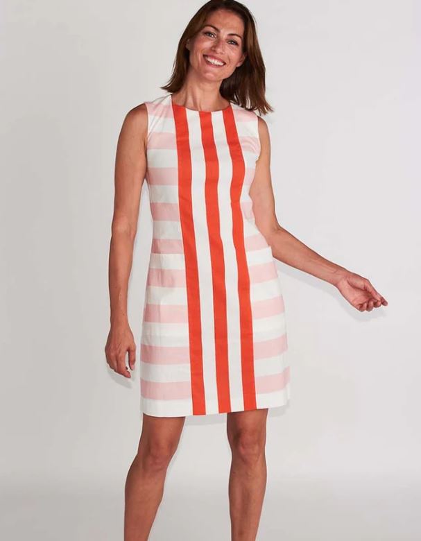 Lanier Shift in Sloane Poppy Stripe - CK Bradley - The Kemble Shop