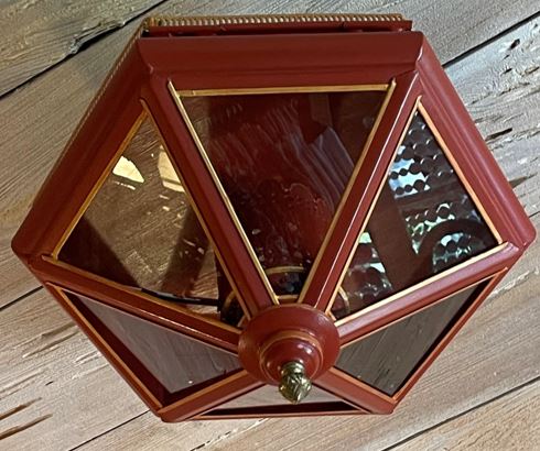 John Rosselli Hexagonal Tole Flushmount - The Kemble Shop