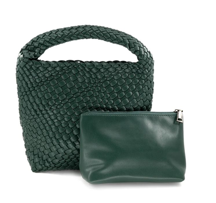 Medium Woven Hobo Bag