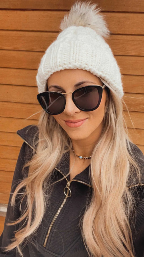 Bisous Black Hannah Sunglasses