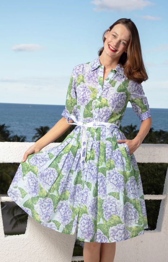 Mrs Maisel Dress / Lilac Hydrangea - Dizzy Lizzie - The Kemble Shop