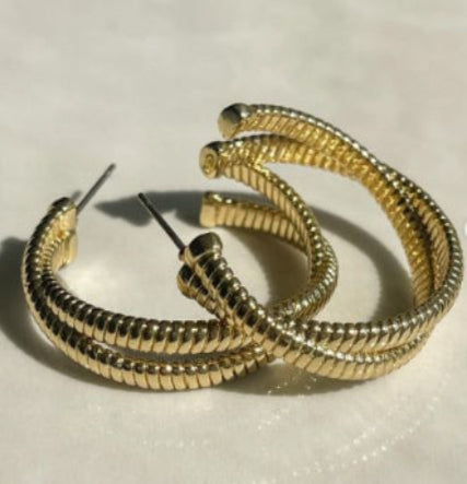 Idalia - Cleo Twisted Hoops - The Kemble Shop