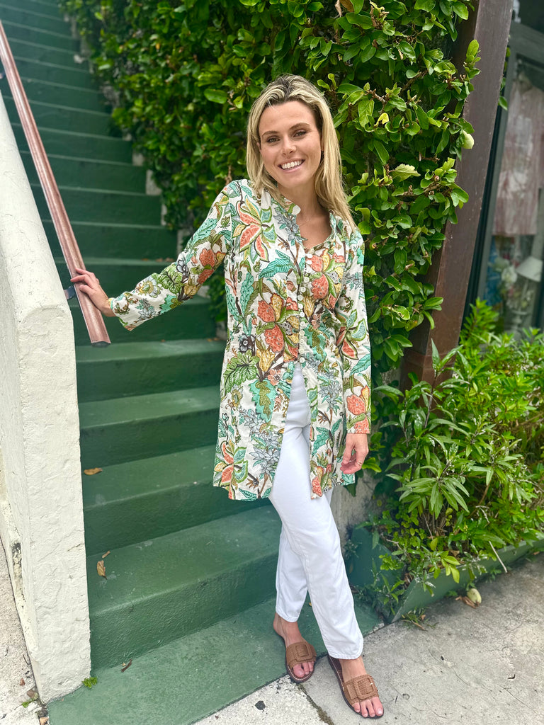 Fiji Garden Palm Beach Tunic - The Kemble Shop