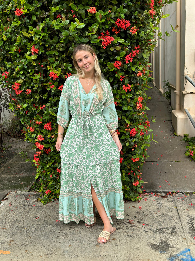 Walker & Wade - Carrie Dress in Spearmint - The Kemble Shop