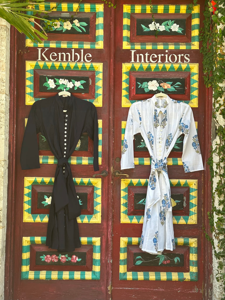 Palm Beach Midi Tunic Dress - Royal Poppy - The Kemble Shop