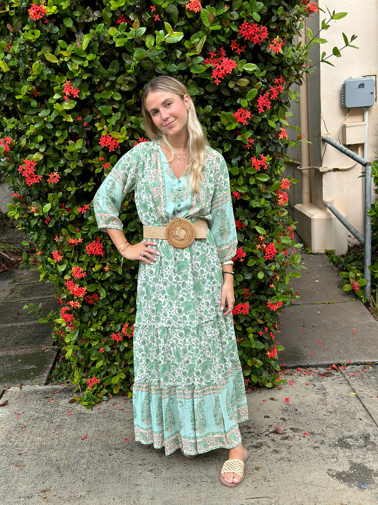 Walker & Wade - Carrie Dress in Spearmint - The Kemble Shop
