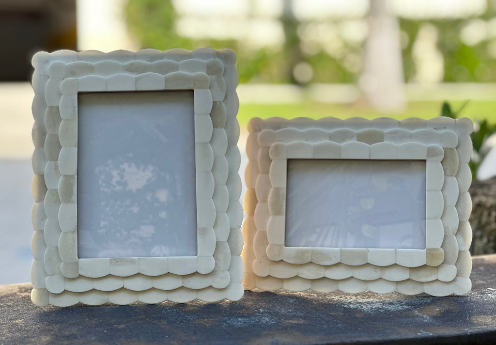 Mother of Pearl Scallopped Frames - The Kemble Shop