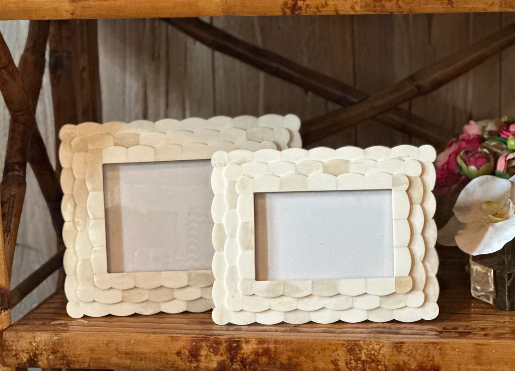 Mother of Pearl Scallopped Frames - The Kemble Shop